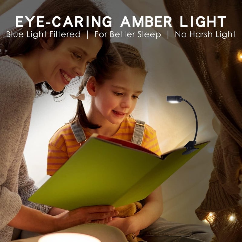 Kunhe 30 Pack Rechargeable Book Lights for Reading at Night Small Book Light Bulk Clip on Reading Lights Lightweight Booklight as Christmas Stocking Stuffers for Kids Book Lovers - Image 2